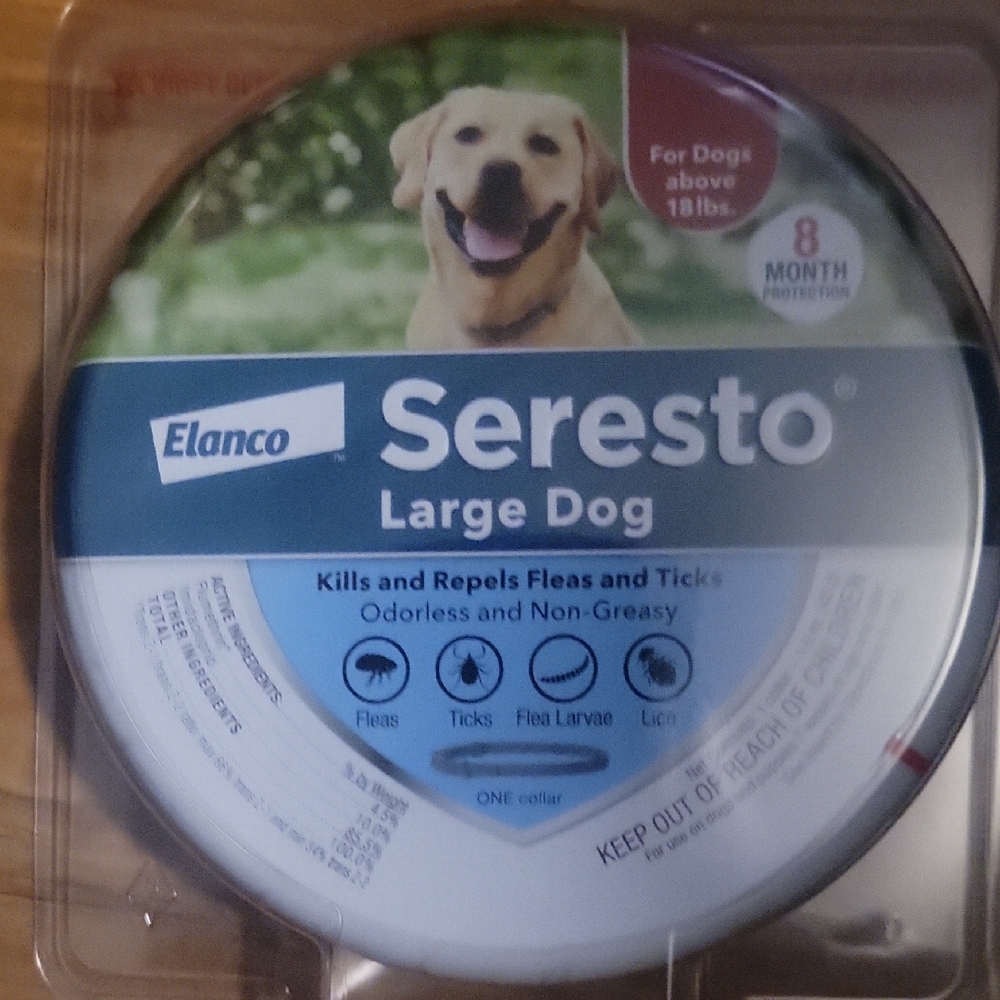 Elan Seresto Large Dog Collar - Blue and White